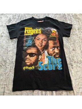 Headgear Classics Men's Black S Fugees The Score Album Cover Graphic T-Shirt